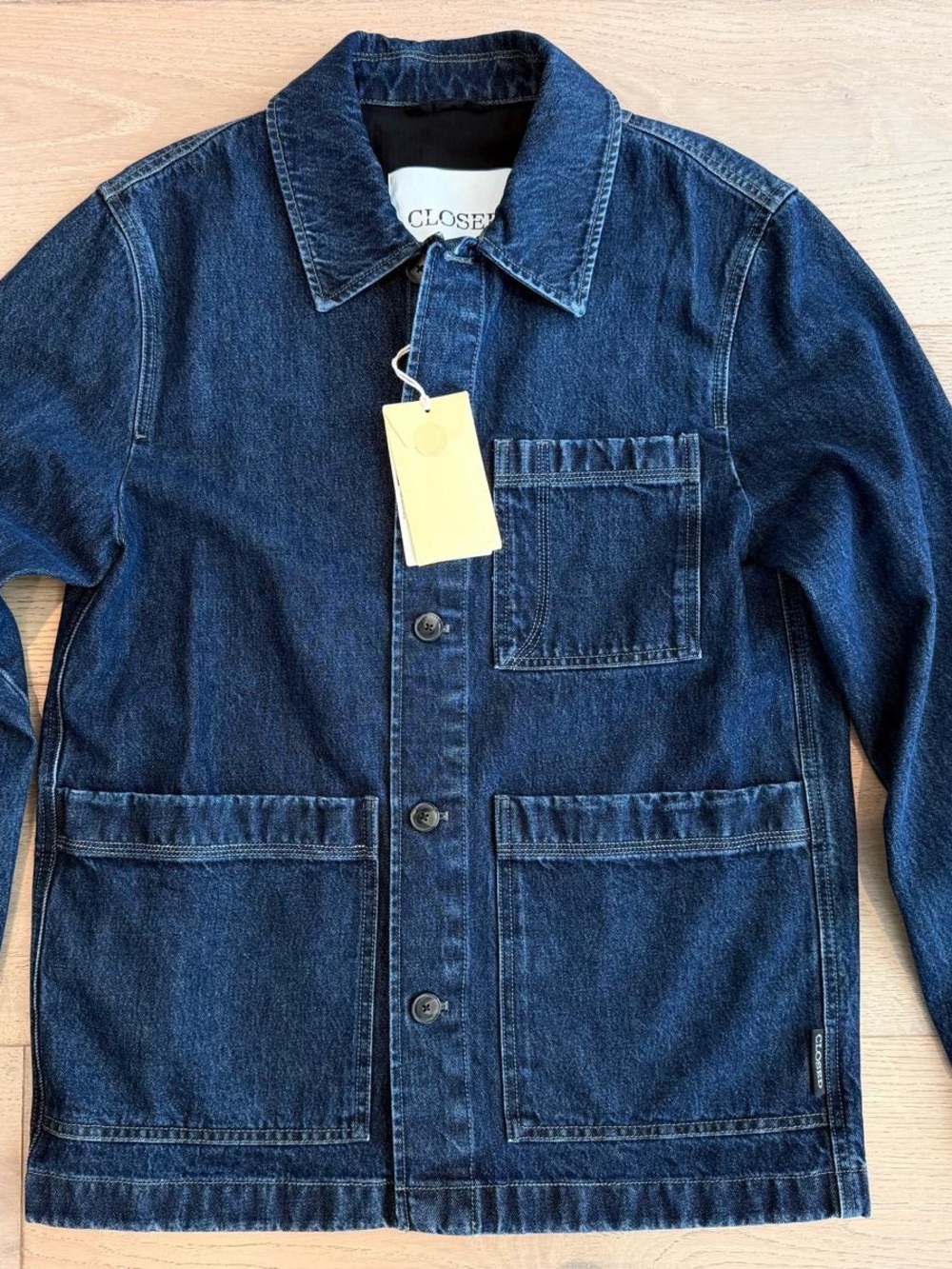 CLOSED Atelier-Style Dark Blue Denim Workwear Jacket